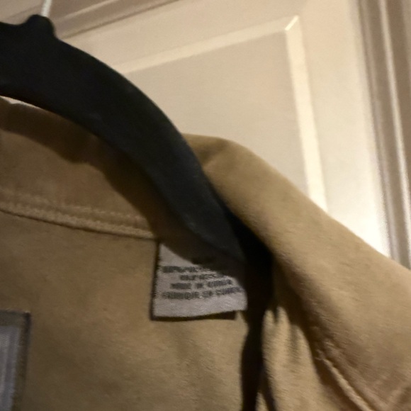 Oversized Tan Jacket Collared - Picture 5 of 5